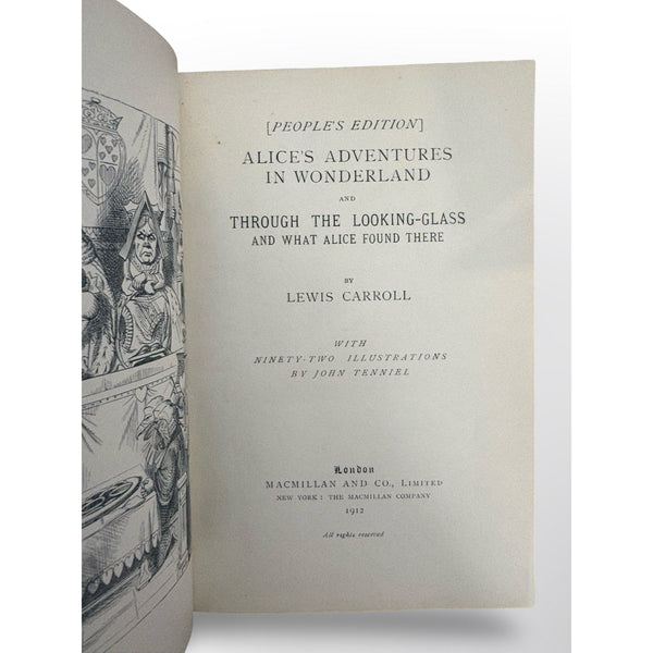 Alice's Adventures In Wonderland and Through The Looking-Glass, combined People's Edition