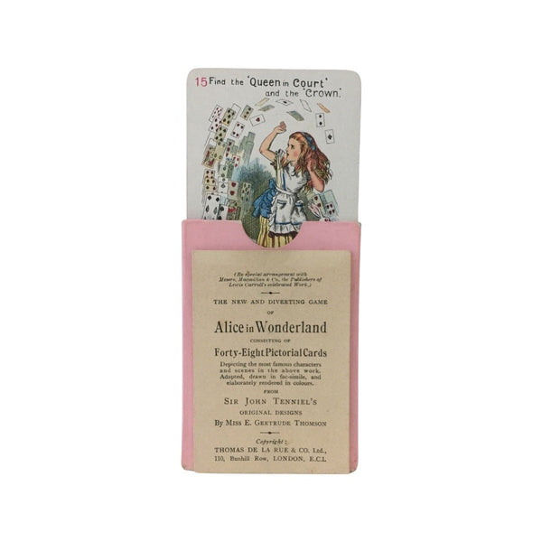 Antique Alice In Wonderland Playing Cards