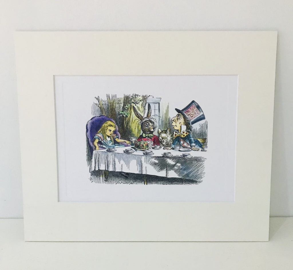 Mad Tea Party Full Colour Mounted Print A4