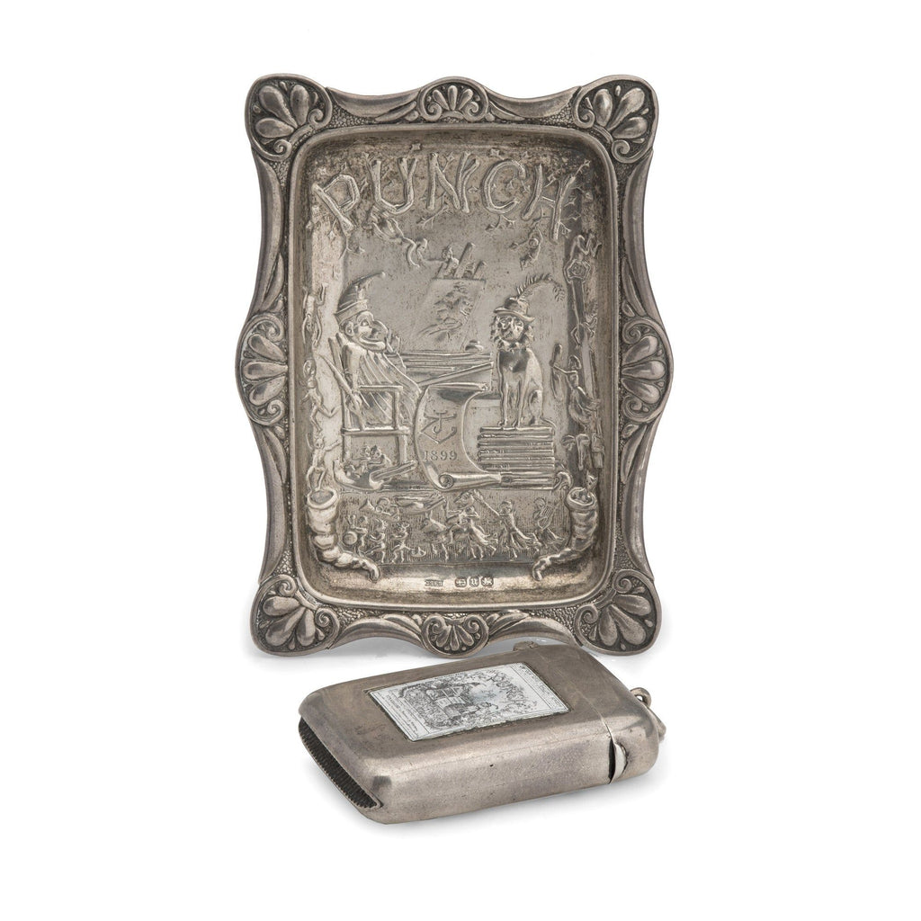 Sir John Tenniel Vesta Case & Ashtray Sir John Tenniel Vesta Case & Ashtray