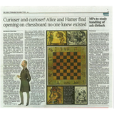 Sir John Tenniel's Original Alice Chessboard - Currently on display at the V&A's Alice Exhibition, Curiouser & Curiouser.
