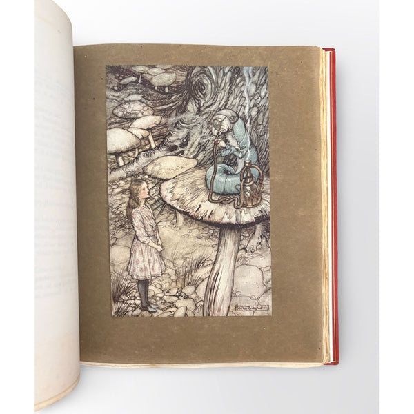 Alice's Adventures In Wonderland by Lewis Carroll, illustrated by Arthur Rackham.