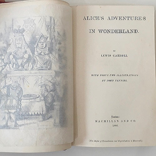 Alice's Adventures in Wonderland by Lewis Carroll - First Edition