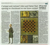 Sir John Tenniel's Original Alice Chessboard - Currently on display at the V&A's Alice Exhibition, Curiouser & Curiouser.